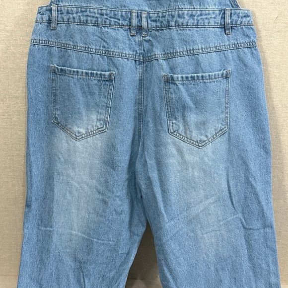 Curtain Call Costume Overalls Patches Adult A2X - Picture 5 of 15